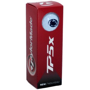 TaylorMade TP5x Golf Balls with Penn State Athletic Logo on back 3pk